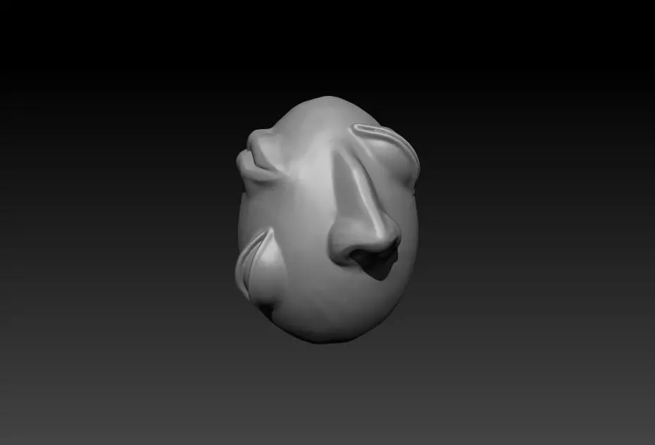 Behelit face  3D print model_0