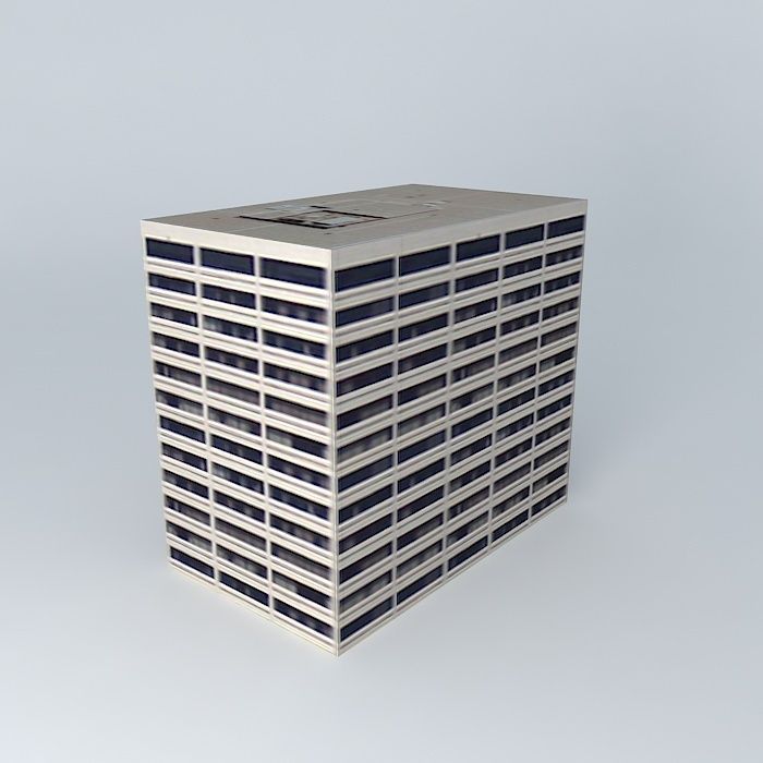 Portland Waterfront Tower Free 3D model_1
