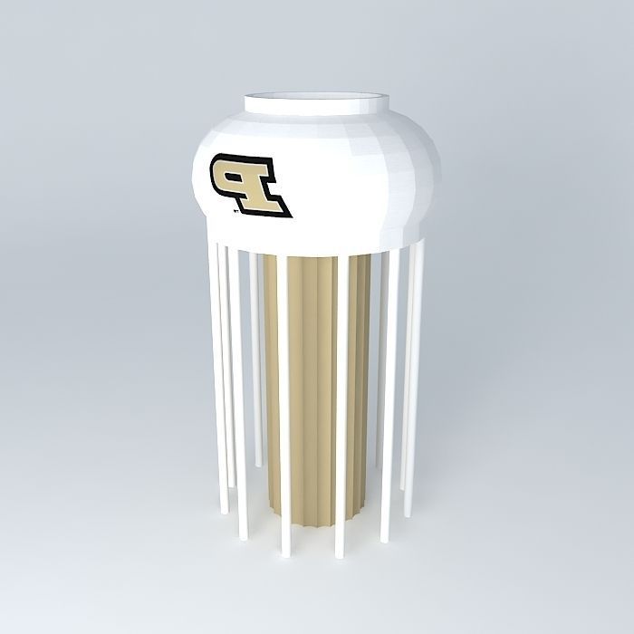 Purdue Water Tower Free 3D model_2