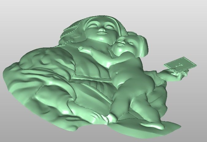 Madonna with child 3D model_3