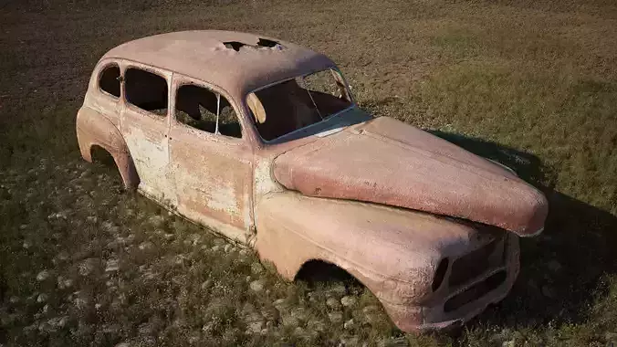 FREE HD PHOTOSCANNED RUSTING CAR Free 3D model