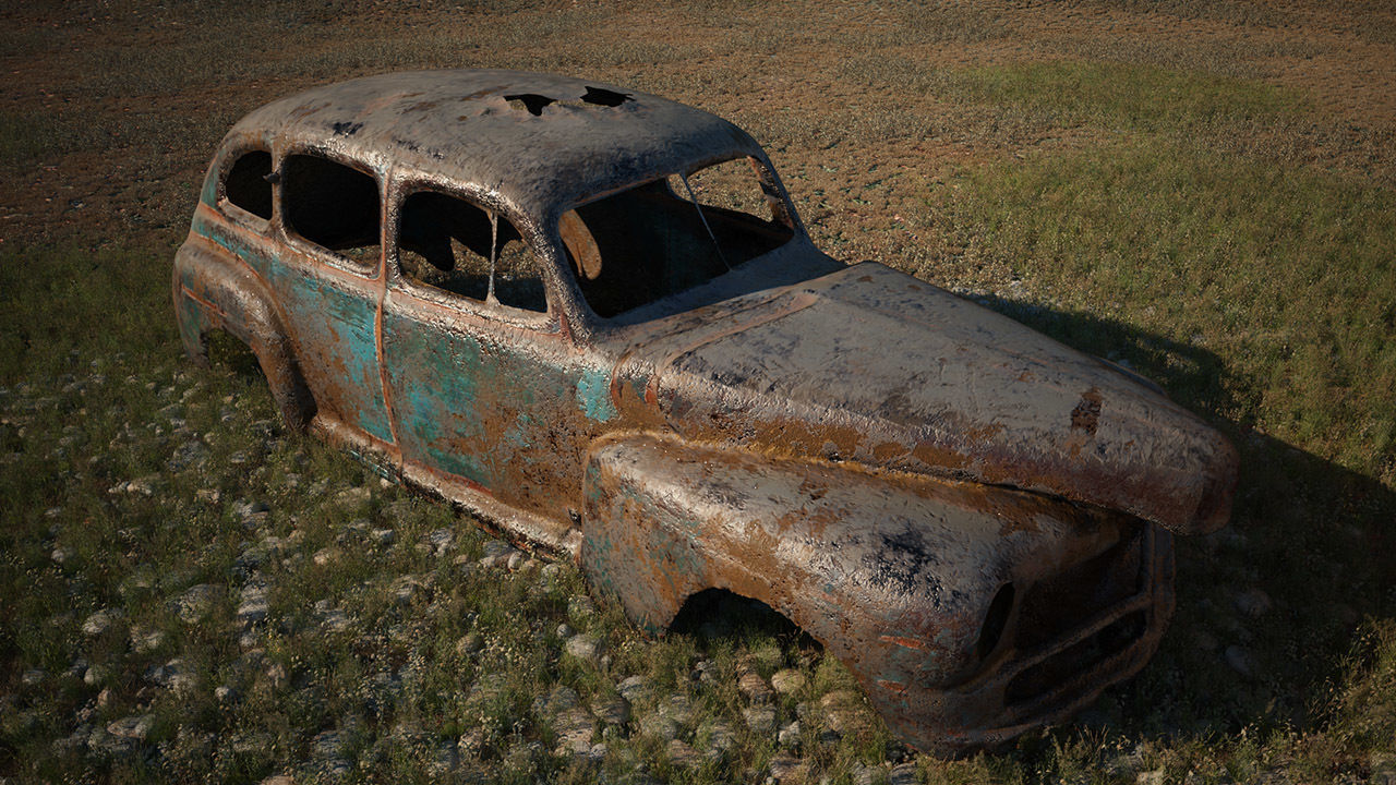 FREE HD PHOTOSCANNED RUSTING CAR Free 3D model_4