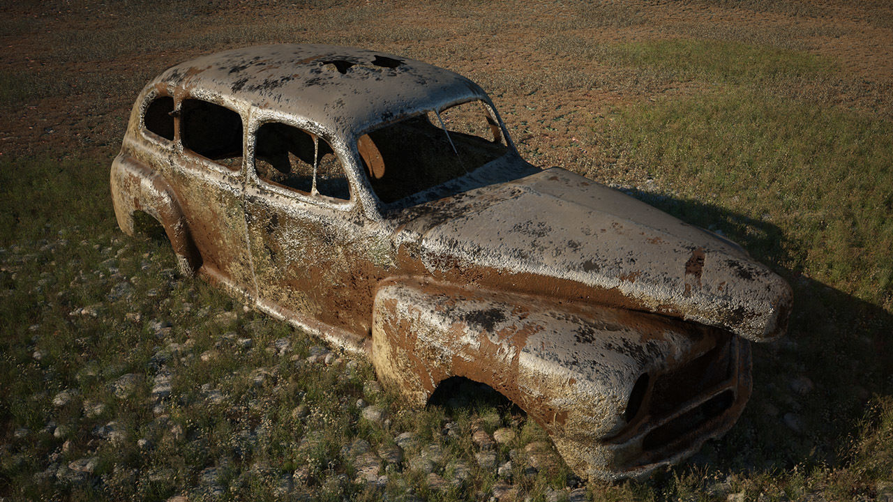 FREE HD PHOTOSCANNED RUSTING CAR Free 3D model_3