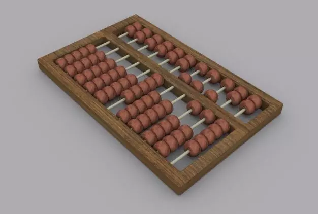 The Abacus wooden 3D model_0