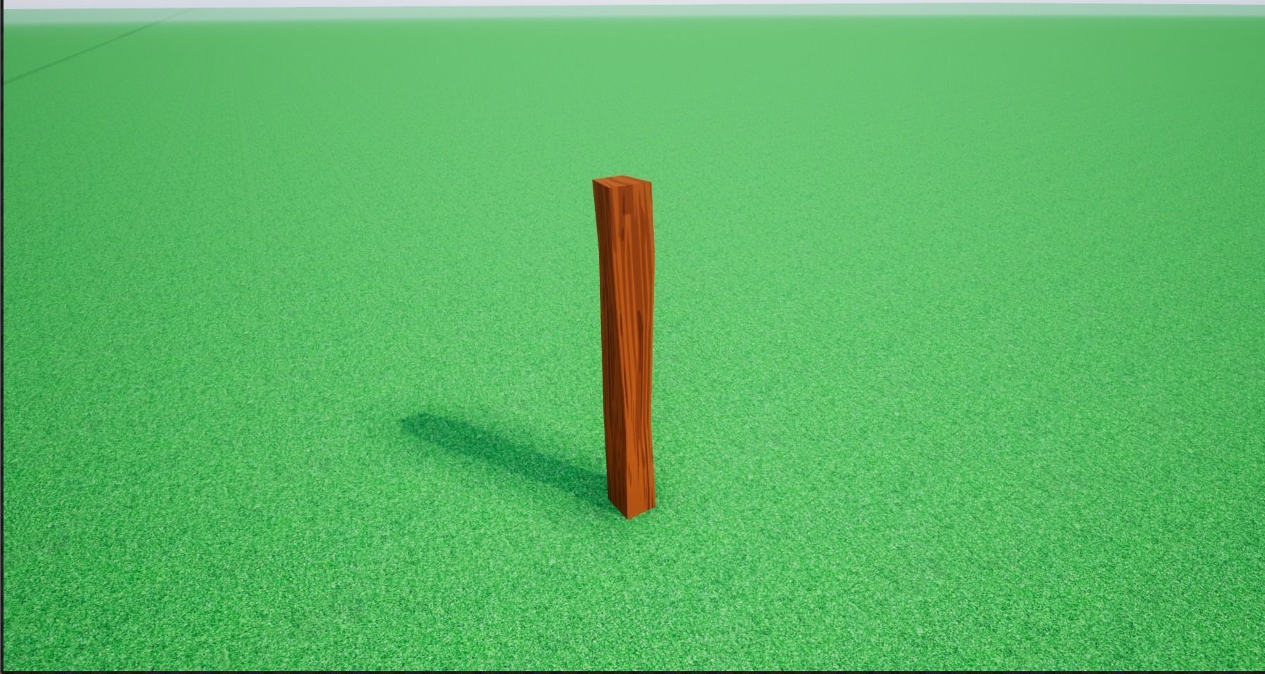 Cartoonish Low poly Modular Wooden Fence Low-poly 3D model_24