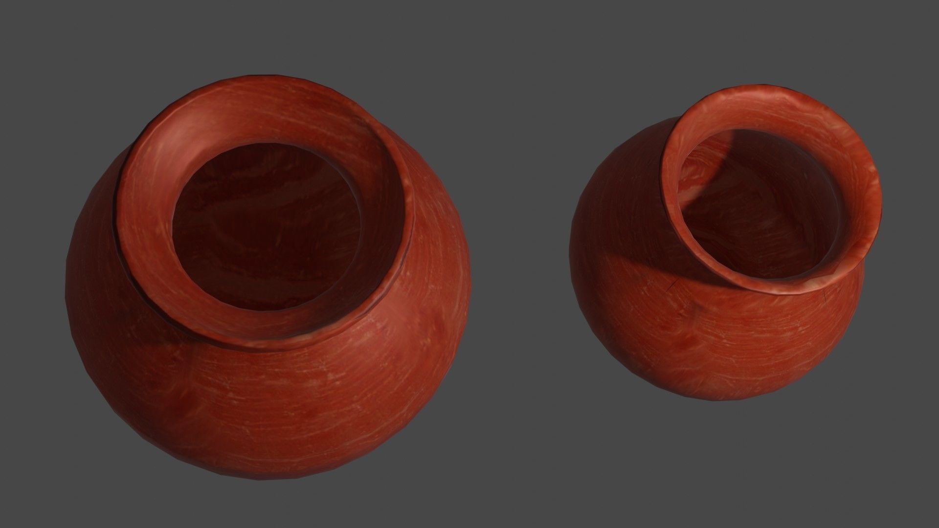 Lowpoly Indian Clay Pot 3D model Free low-poly 3D model_1