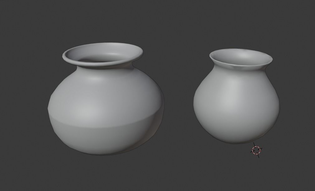 Lowpoly Indian Clay Pot 3D model Free low-poly 3D model_2
