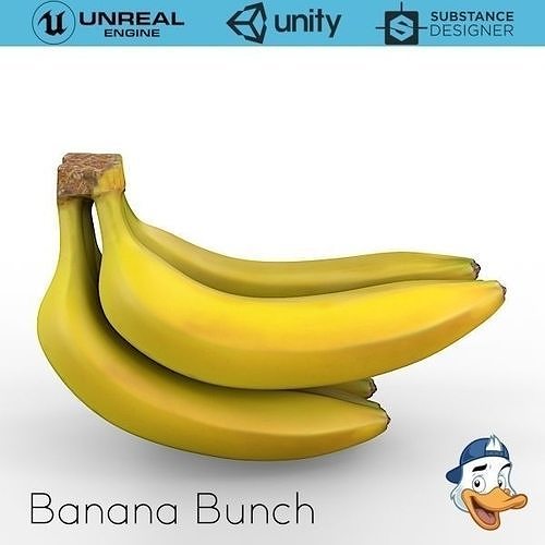 Banana Bunch 3D model