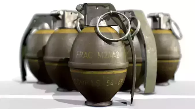 American Frag hand grenade M26