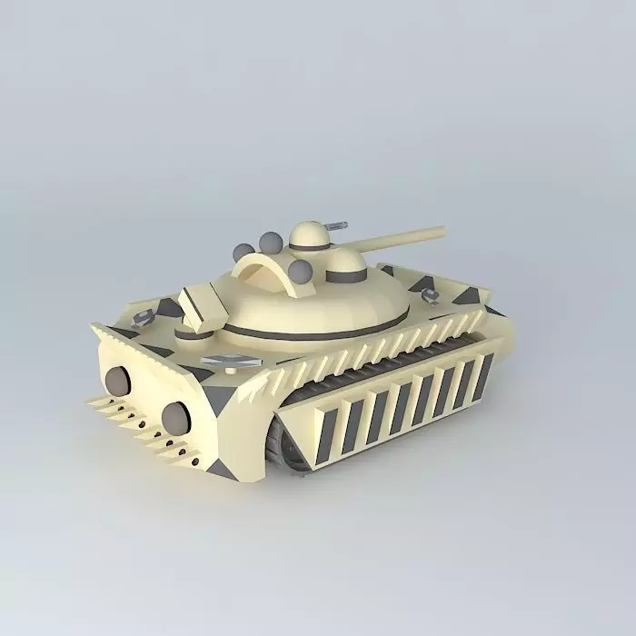 Unmanned Tank Free 3D model_0