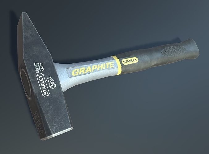 Hammer stanley graphite  low-poly Low-poly 3D model