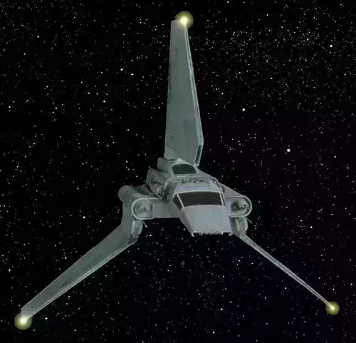 imperial space shuttle star wars Lambda-class T-4a shuttle