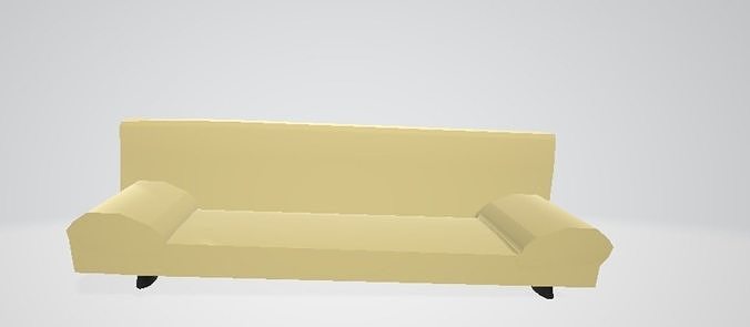 Yellow Sofa  3D print model