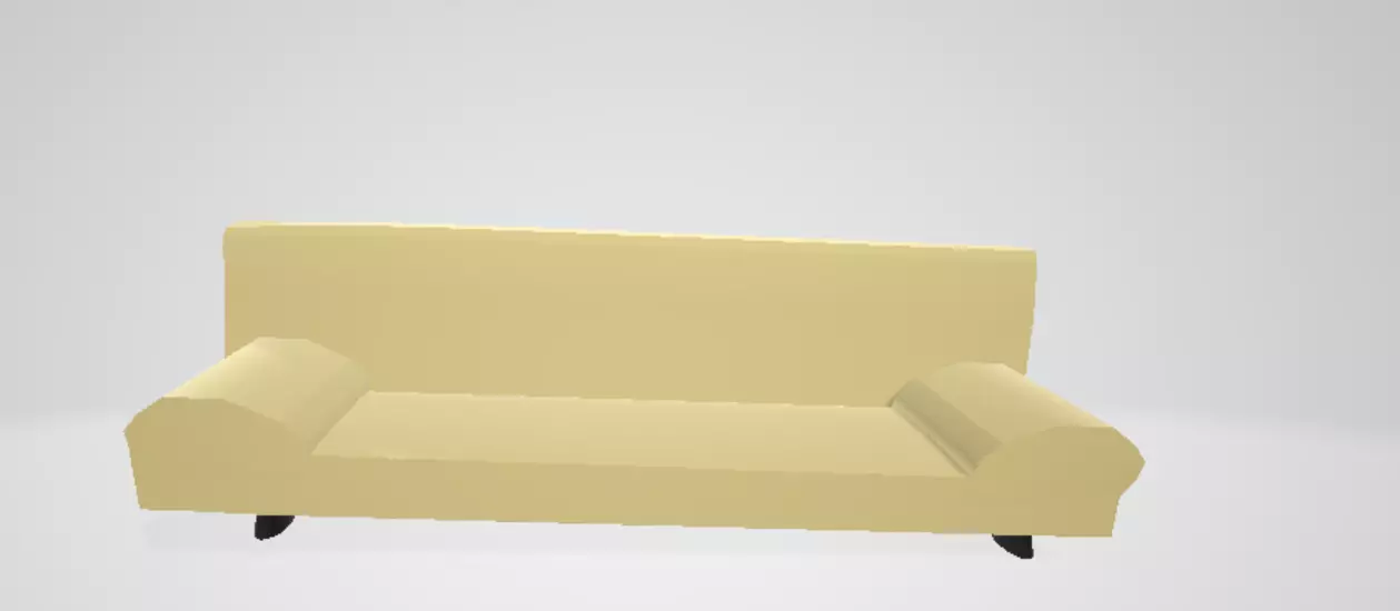 Yellow Sofa 3D print model