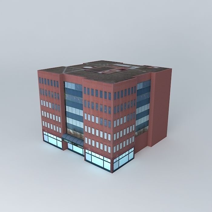 Portland Waterfront Building Free 3D model_1