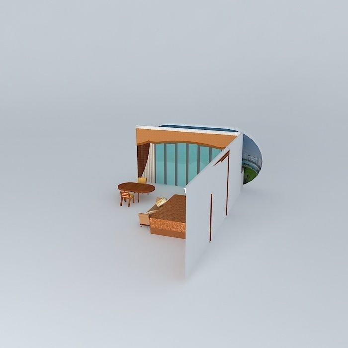 Emirates Palace - Grand Room Free 3D model_1