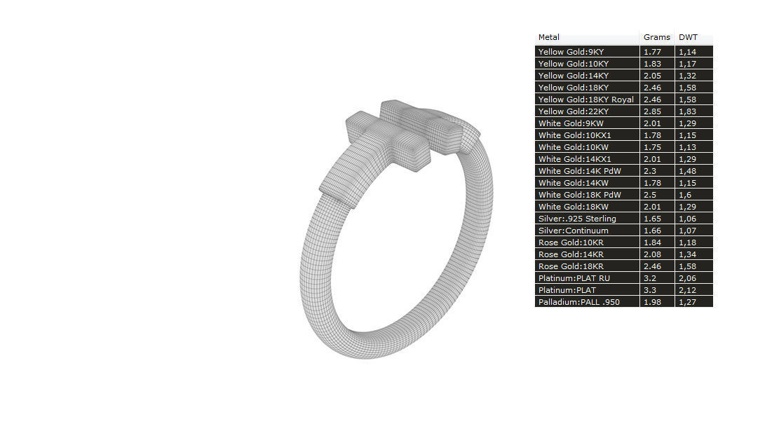 Wire Ring 3D print model_4