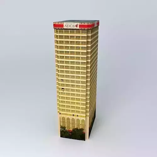 ADCB Bank Tower Free 3D model