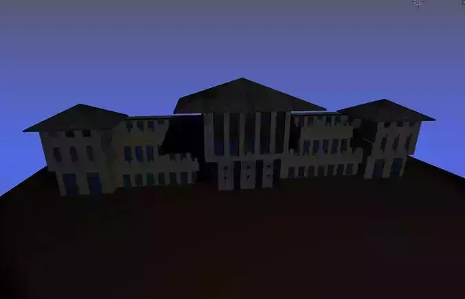 Low Poly Presidential palace of the Republic of Turkey  3D model