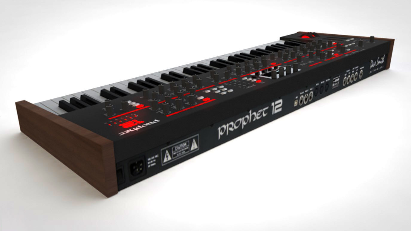 Dave Smith Instruments Prophet 12 Synthesizer Keyboard 61-Key 3D model_1