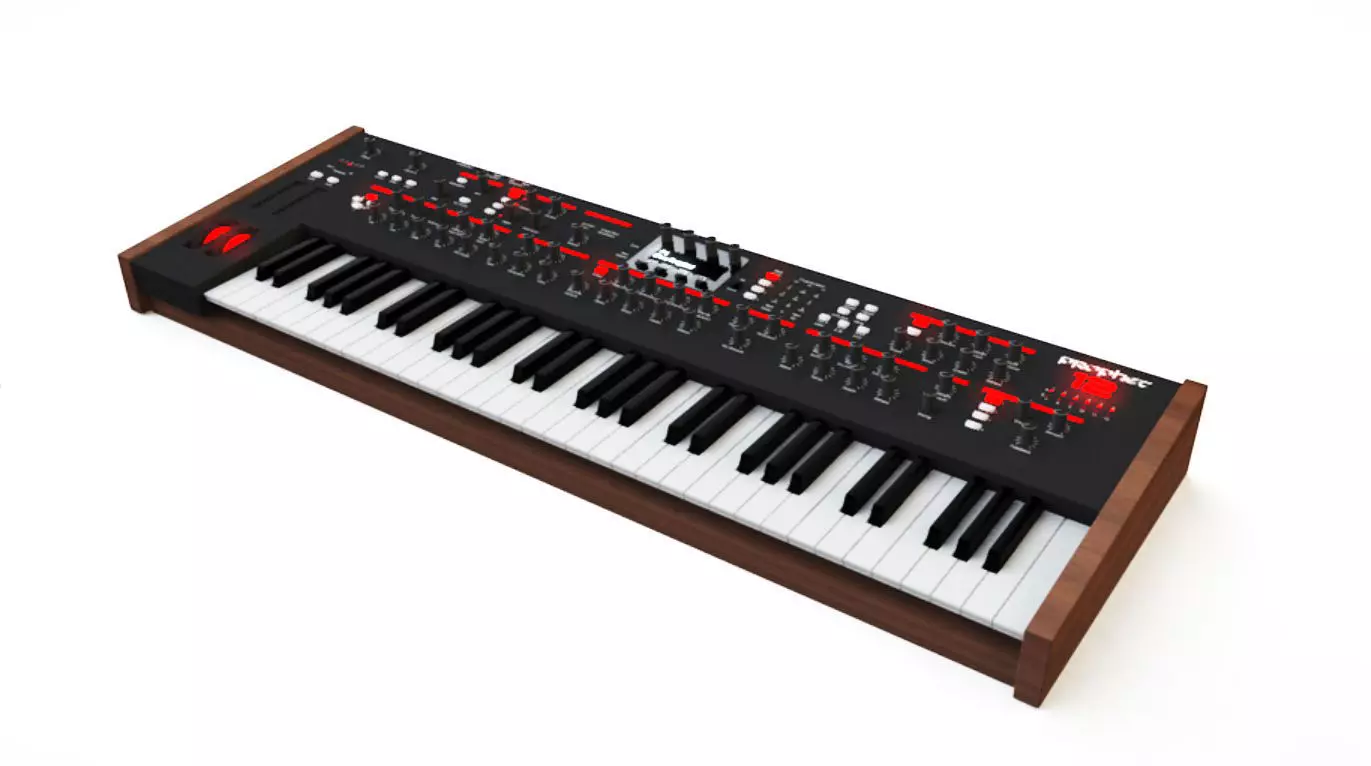Dave Smith Instruments Prophet 12 Synthesizer Keyboard 61-Key 3D model_0
