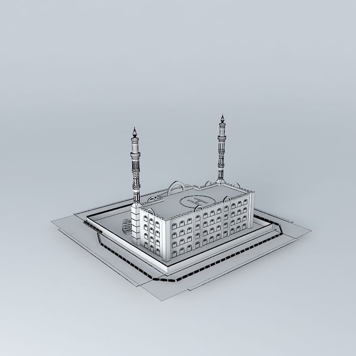 Baghdad Police Station Free 3D model_4