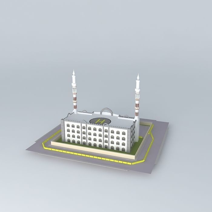 Baghdad Police Station Free 3D model_1