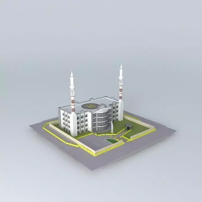 Baghdad Police Station Free 3D model_0