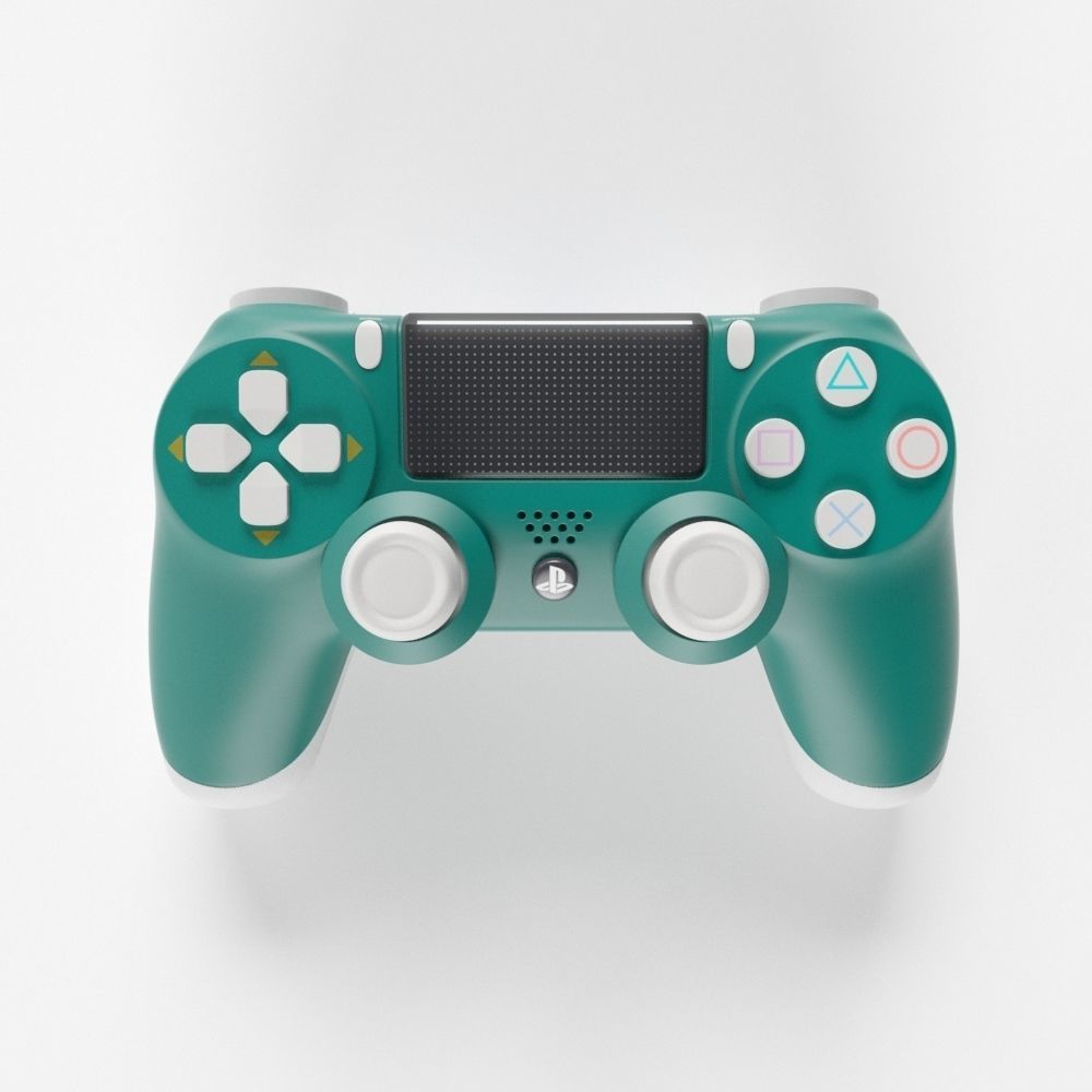 Sony PlayStation 4 DualShock Controller Alpine Green Edition 3D model_2