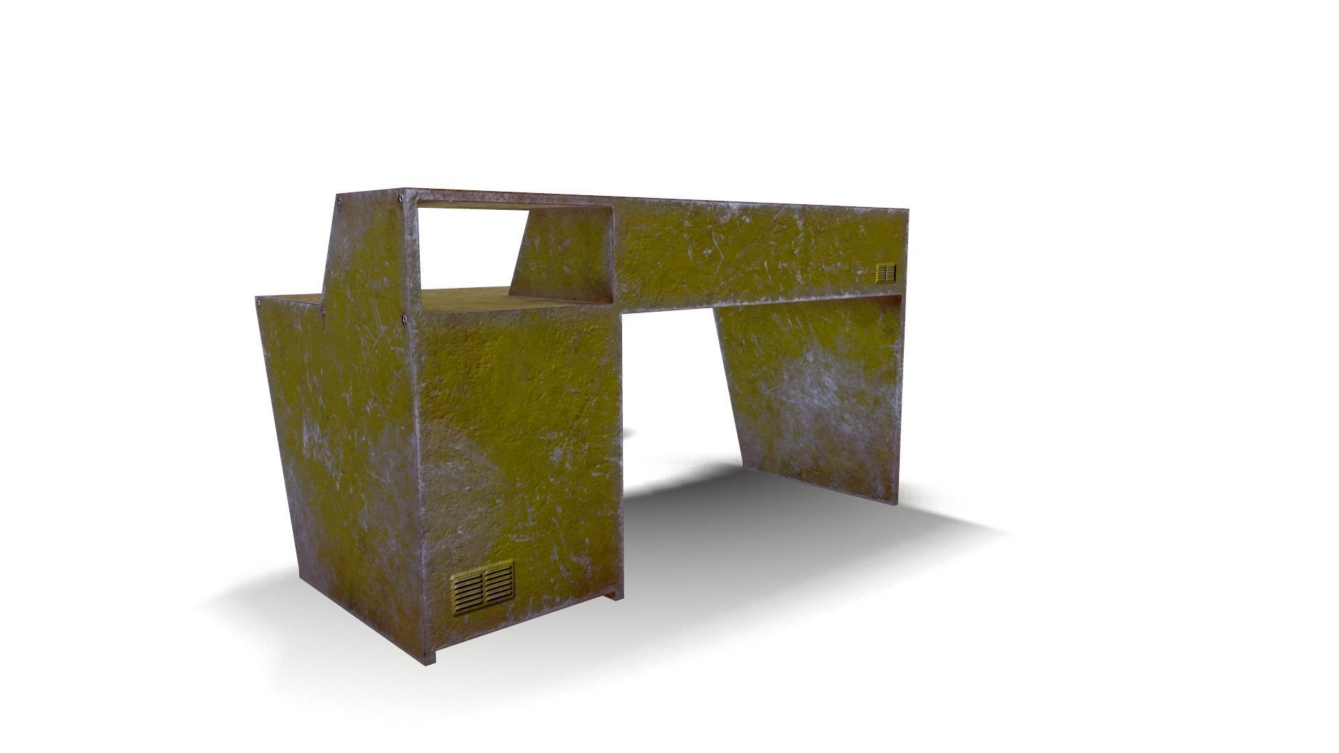 Table Chair Low-poly 3D model_4