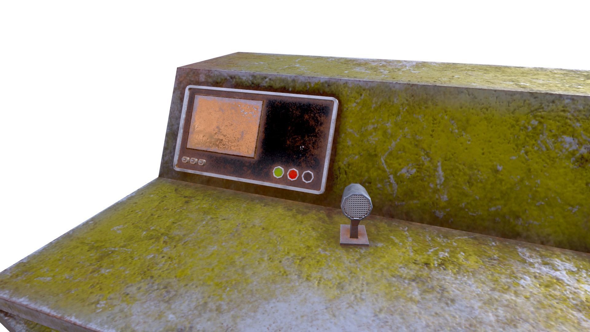 Table Chair Low-poly 3D model_5