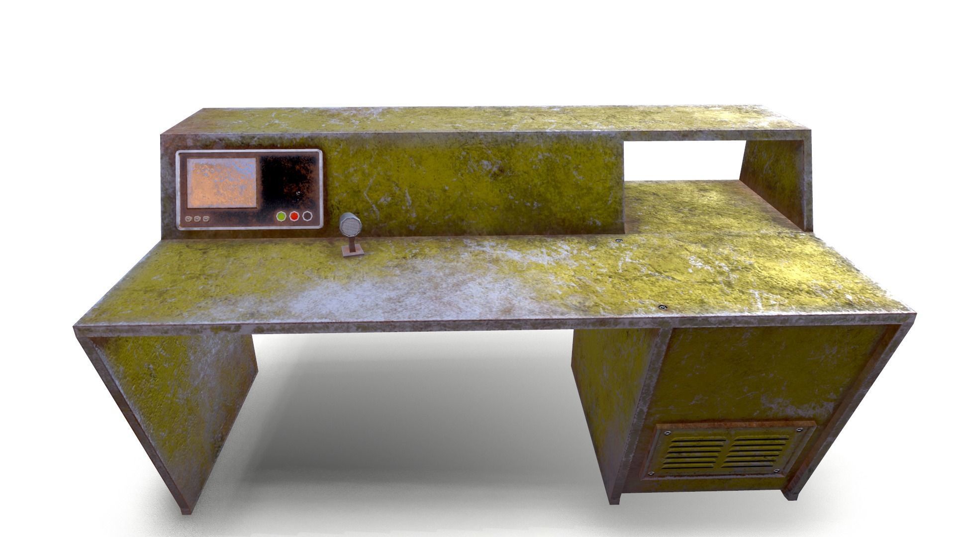 Table Chair Low-poly 3D model_6