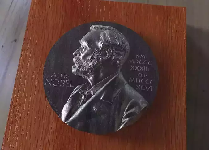 A replica of the Nobel medal obvers 3D print model