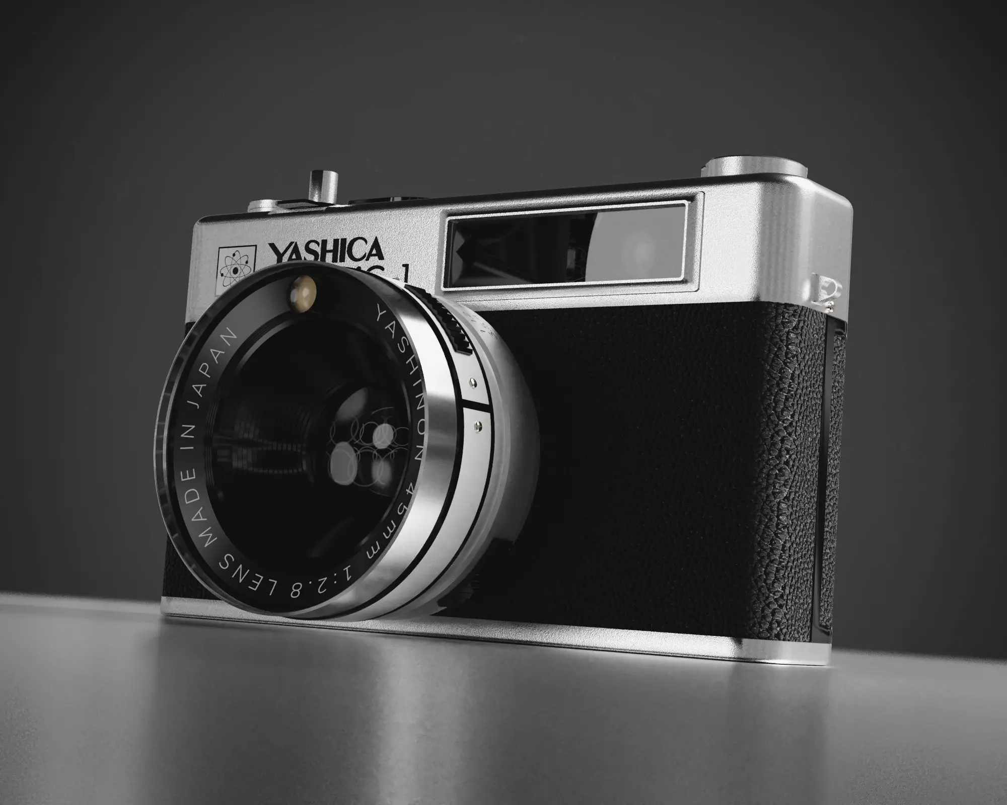 Yashica MG-1 Camera 3D model_0