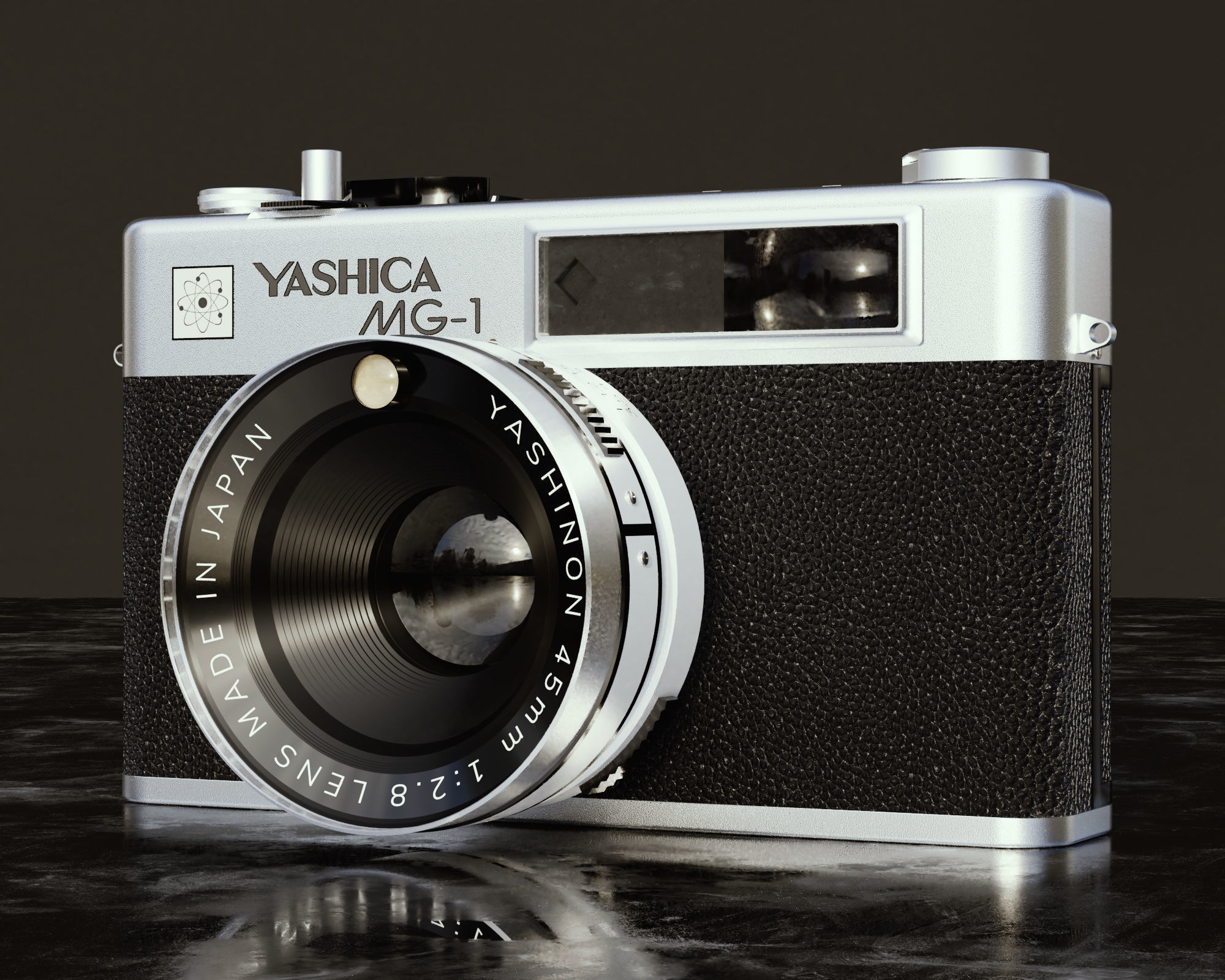 Yashica MG-1 Camera 3D model_1