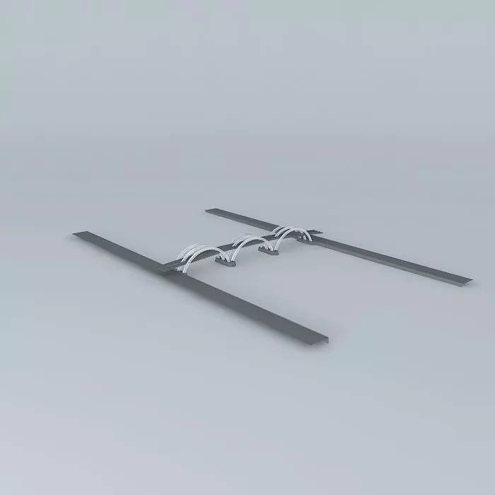 Tube Truss Bridge Free 3D model