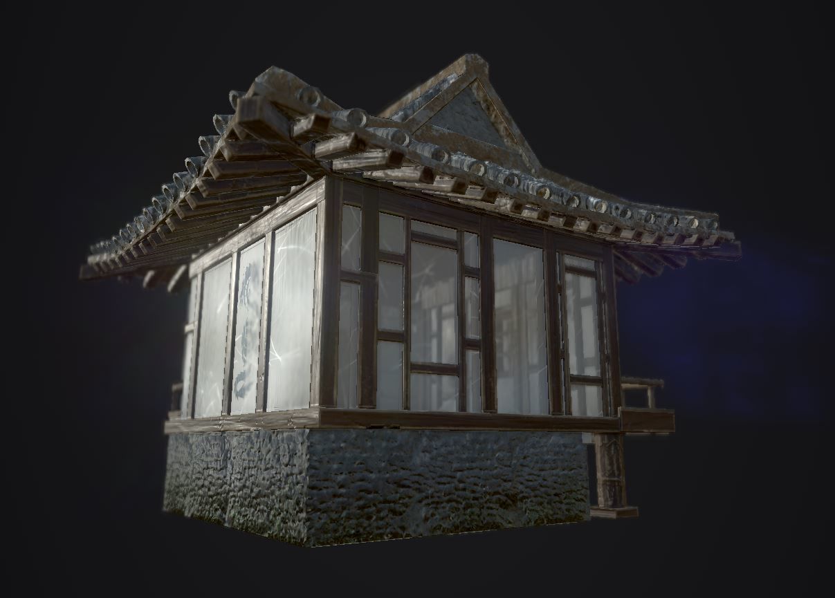 japanese house-PBR Low-poly 3D model_9