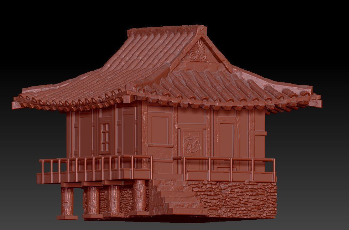 japanese house-PBR Low-poly 3D model_13