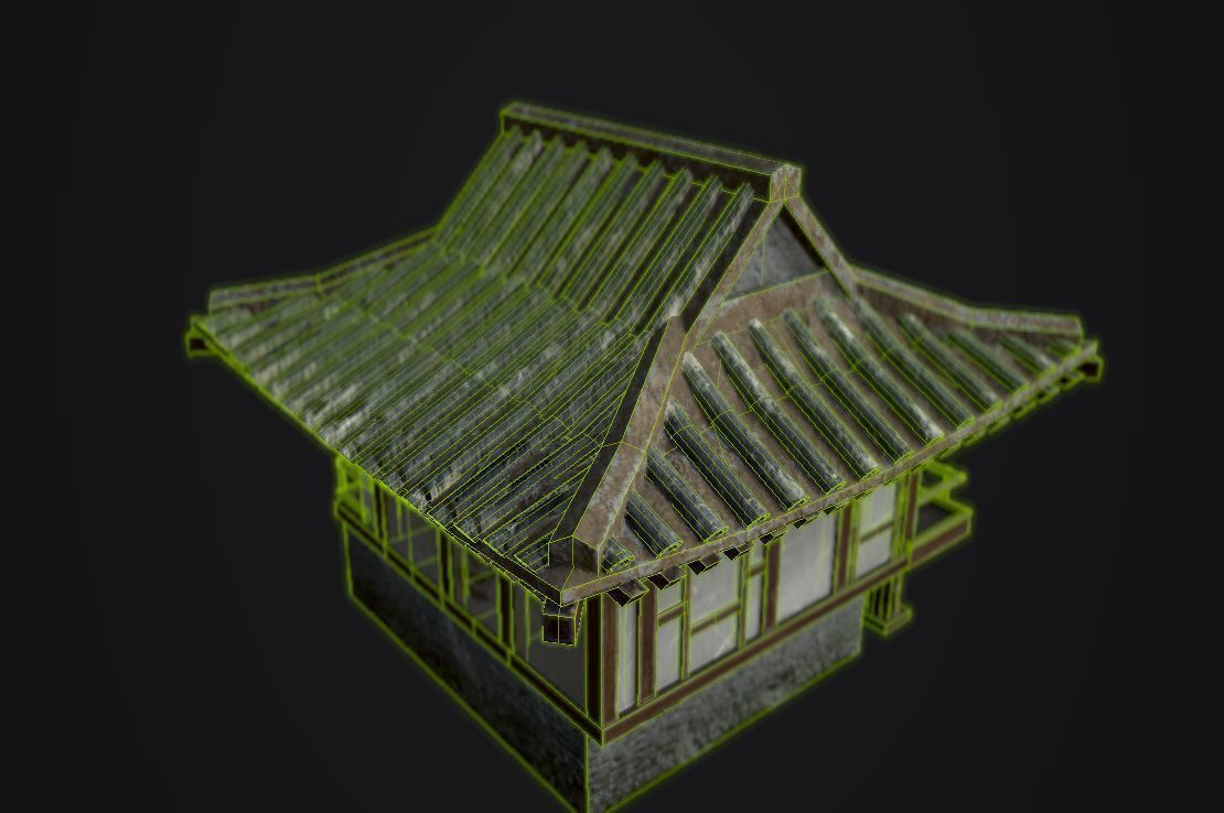 japanese house-PBR Low-poly 3D model_12