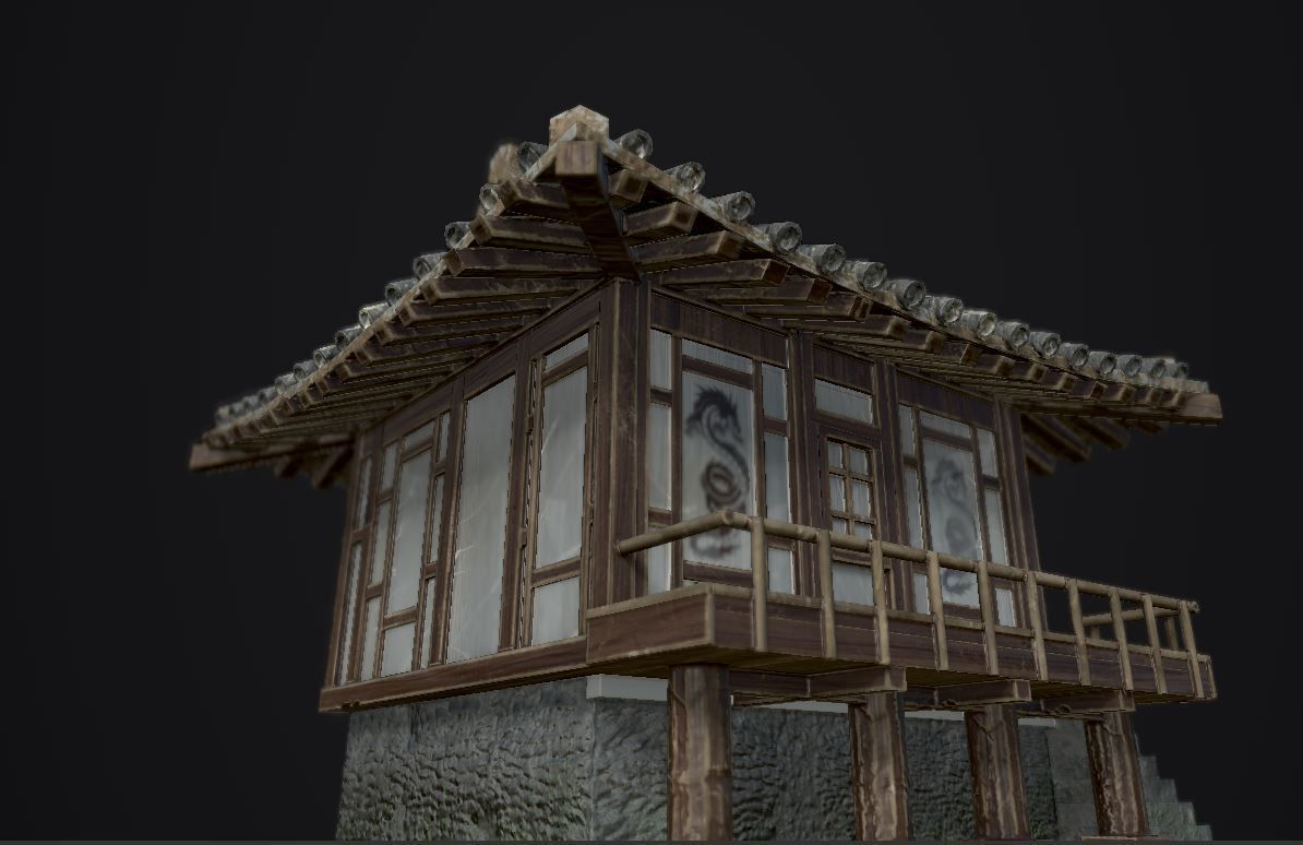 japanese house-PBR Low-poly 3D model_10