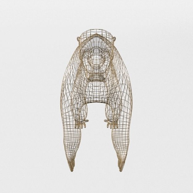 Uakaris monkey Low-poly 3D model_6