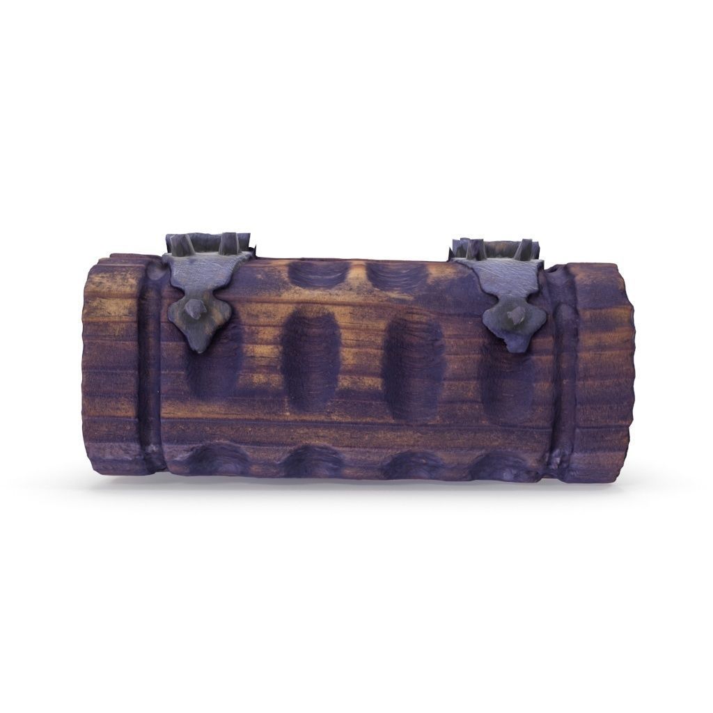 Book Chest Box 05 - Low and High Poly versions Low-poly 3D model_6