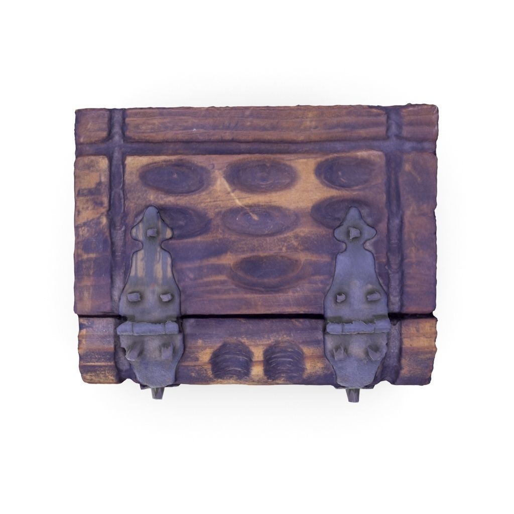 Book Chest Box 05 - Low and High Poly versions Low-poly 3D model_9