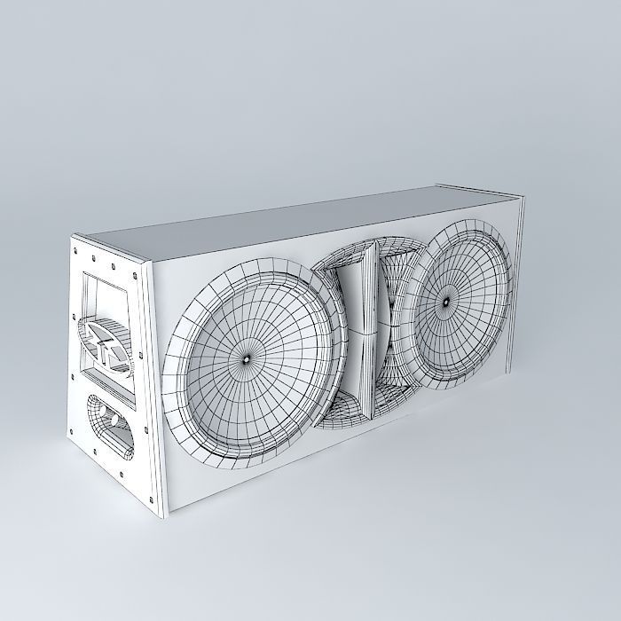 Rockford Fosgate 12 inch subwoofer enclosure Free 3D model_3