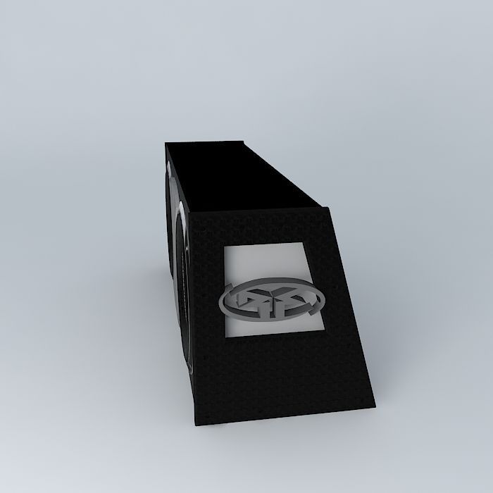 Rockford Fosgate 12 inch subwoofer enclosure Free 3D model_2