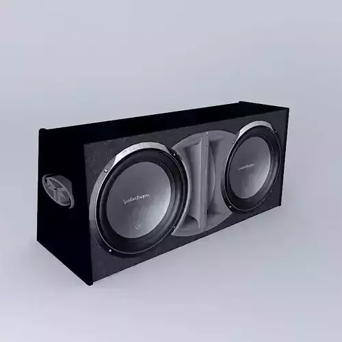 Rockford Fosgate 12 inch subwoofer enclosure Free 3D model