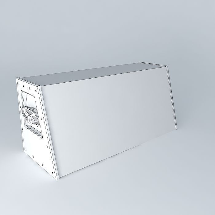Rockford Fosgate 12 inch subwoofer enclosure Free 3D model_4