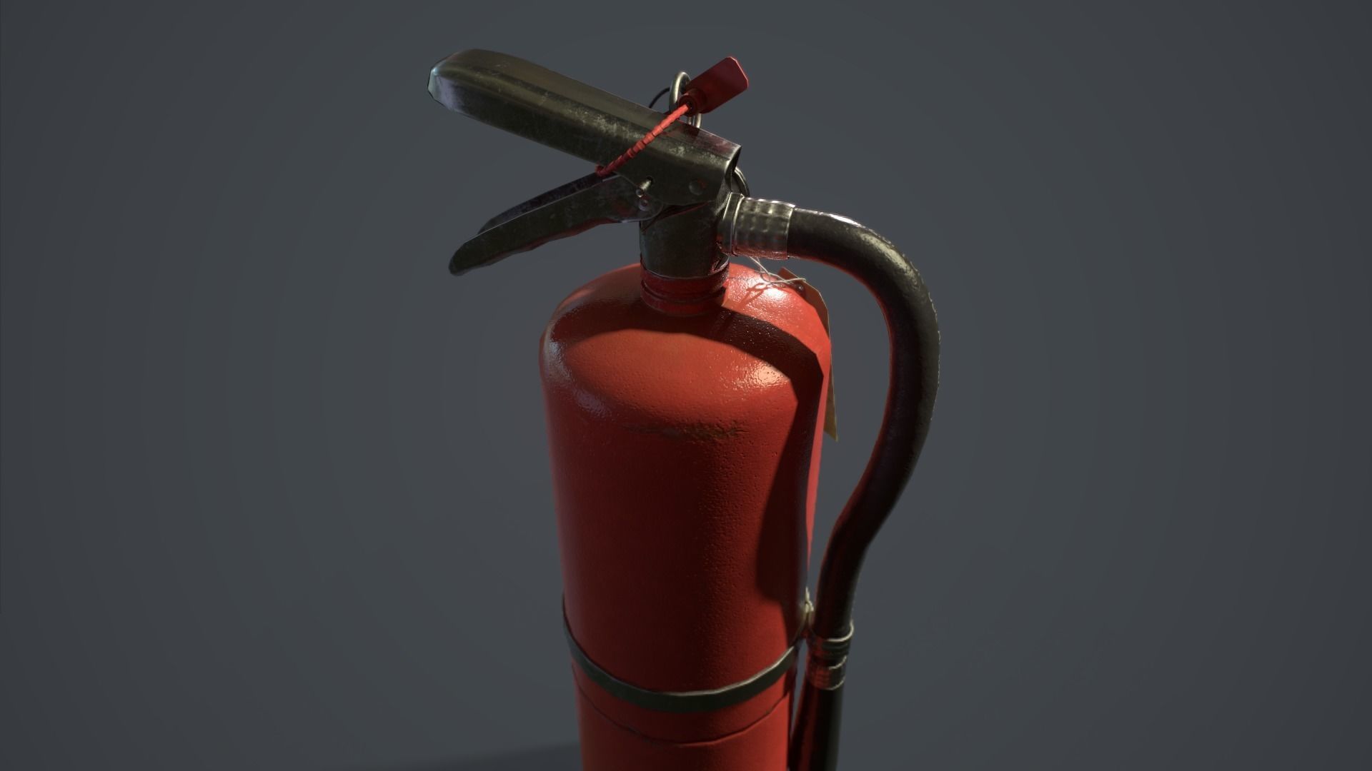 ABC Dry Chemical Fire Extinguisher 10 lb Low-poly 3D model_8