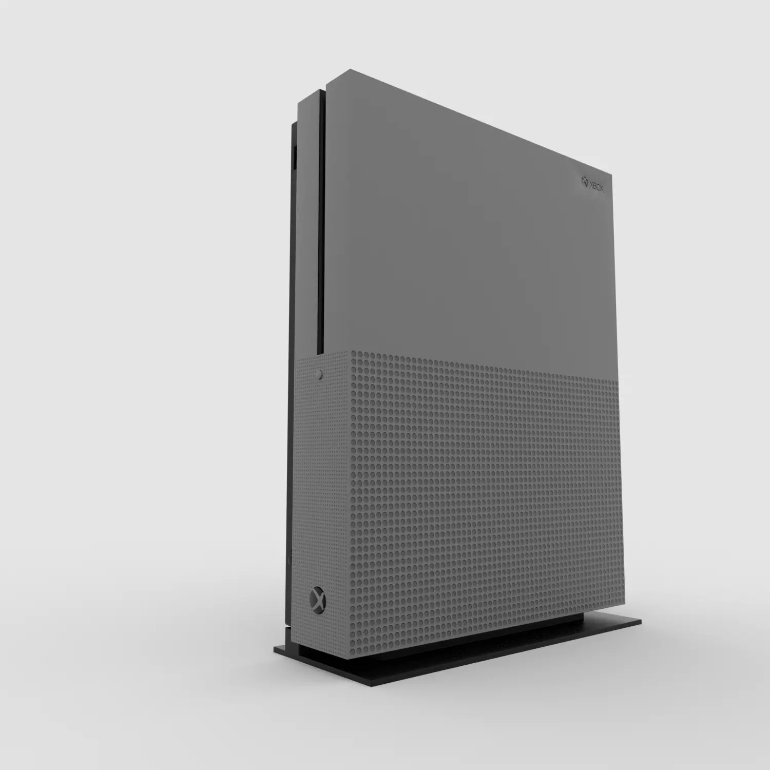 Xbox One S White Free 3D model_0