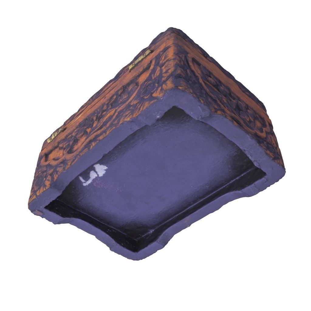 Small Chinese Chest 06 - Low and High Poly version Low-poly 3D model_9